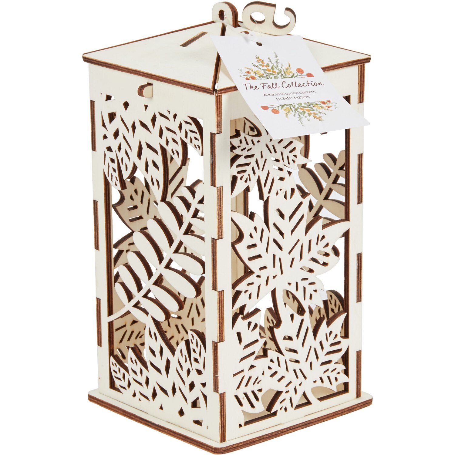 Autumn Wooden Lantern Image 1
