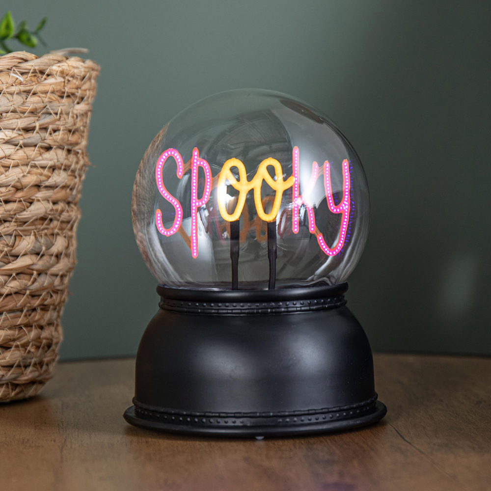 Samuel Alexander LED Battery Operated Spooky Globe Halloween Decoration 14cm Image 9