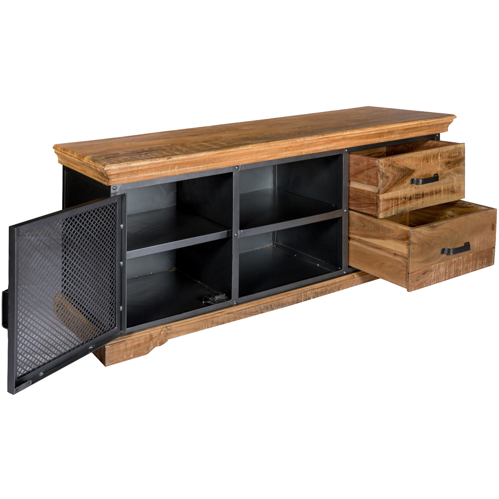 Brooklyn Malalia Single Door 2 Drawer 2 Shelf TV Unit Image 4