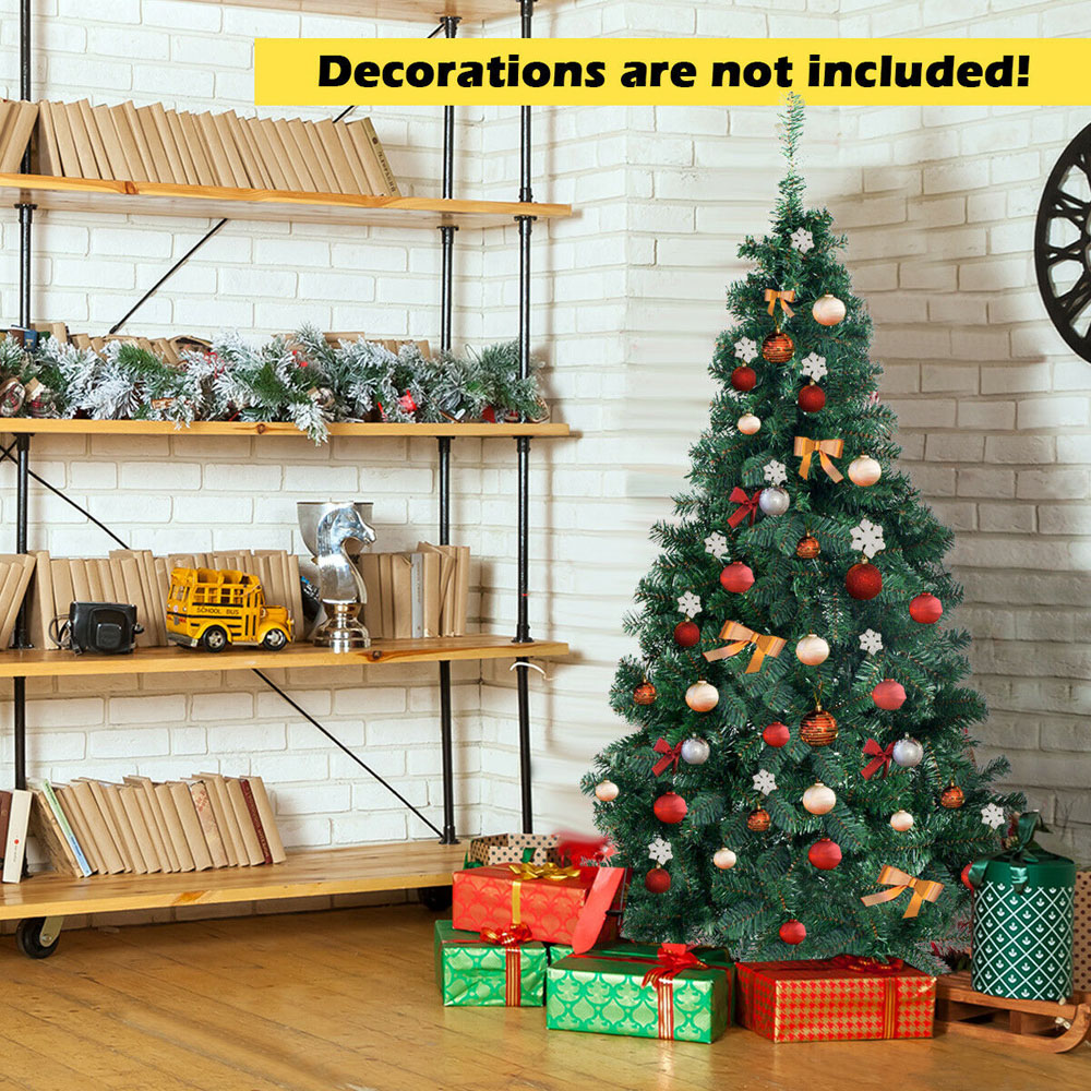 Costway Green Artificial Christmas Pine Tree 6ft Image 7