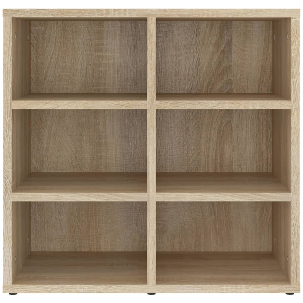 vidaXL 6 Shelf Sonoma Oak Shoe Cabinet Image 4