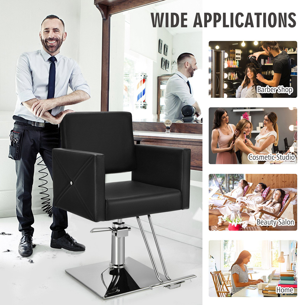 Costway Swivel Hairdressing Chair with Footrest Image 4