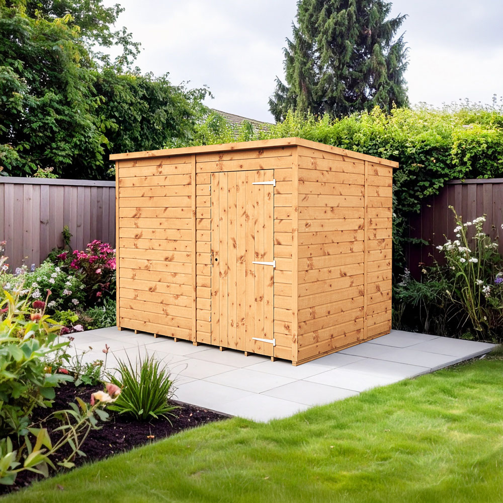 Empire Sheds 8 x 6ft Tongue and Groove Wooden Pent Garden Shed Image 2