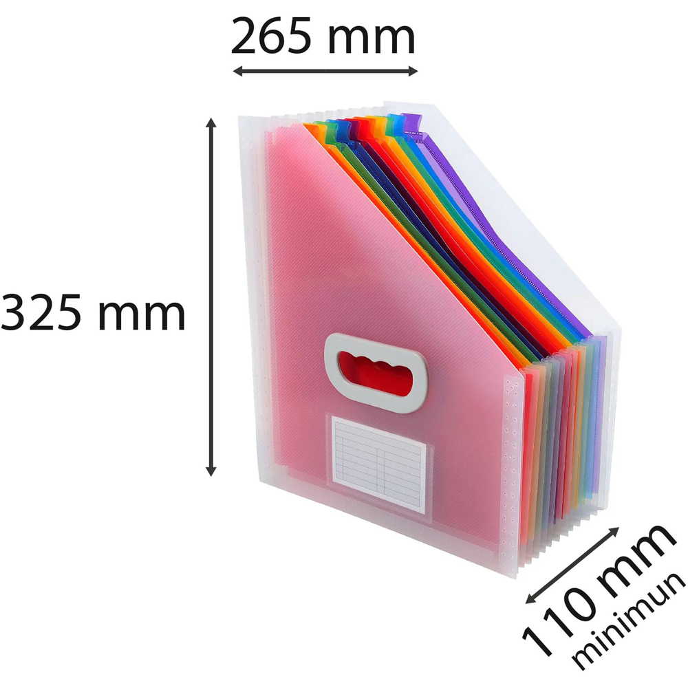 Exacompta Crystal 12 Part Magazine File Holder 4 Pack Image 9