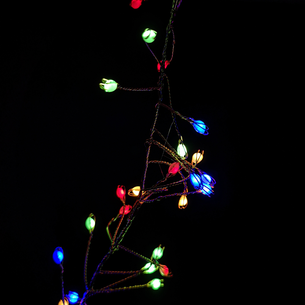 Premier UltraBrights 800 Multicolour LED Rose Gold Pin Wire Christmas Cluster Light 5.5m Image 3