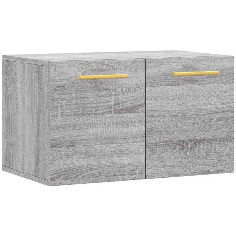 vidaXL Single Door Grey Sonoma Wall Mounted Cabinet Image 2