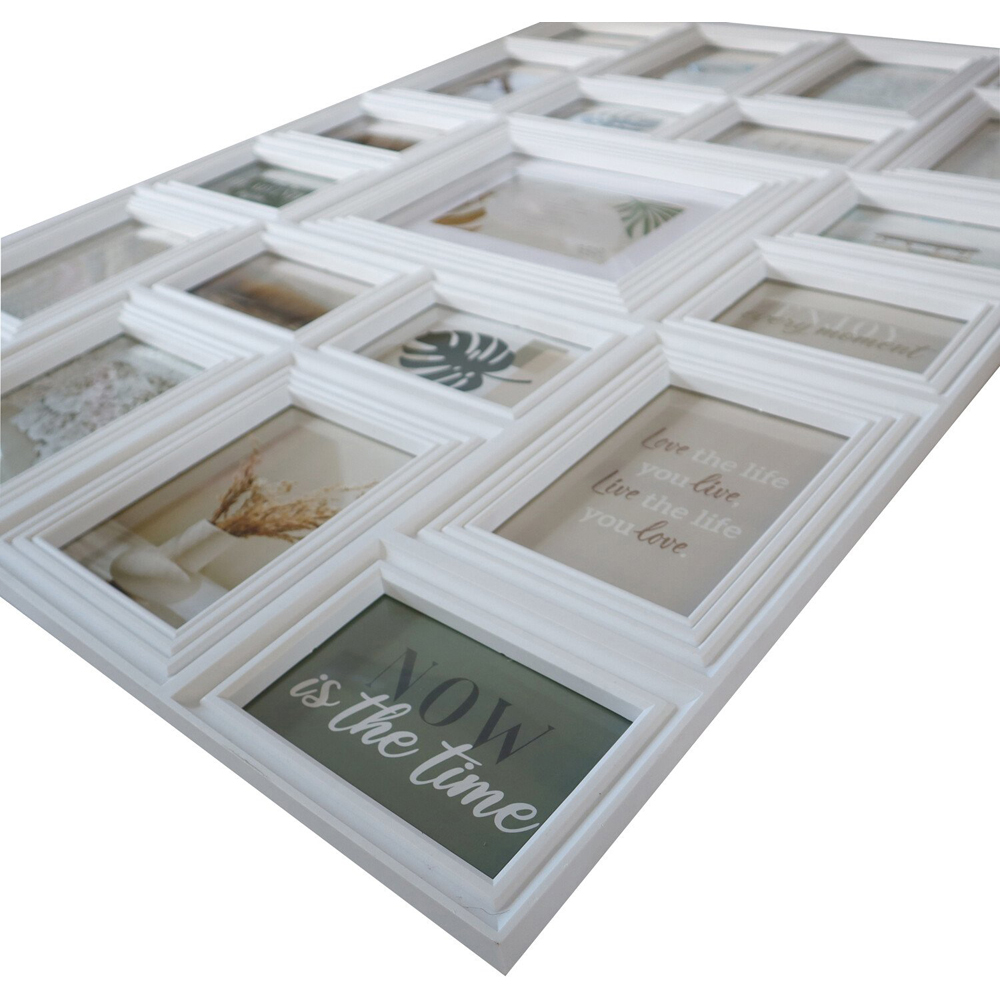 Cannes Ridged 21 Aperture Frame - White Image 3