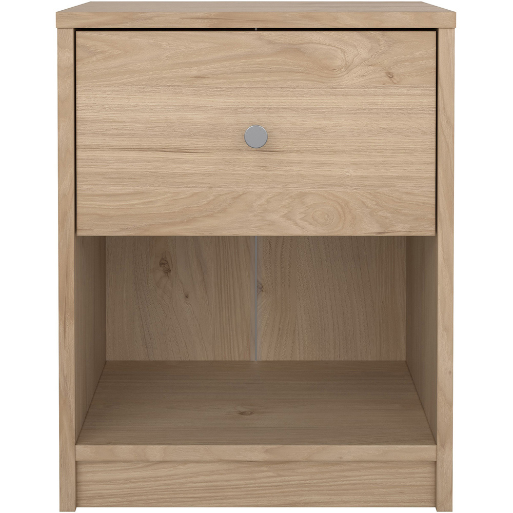 Furniture To Go May Single Drawer Jackson Hickory Oak Bedside Table Image 3