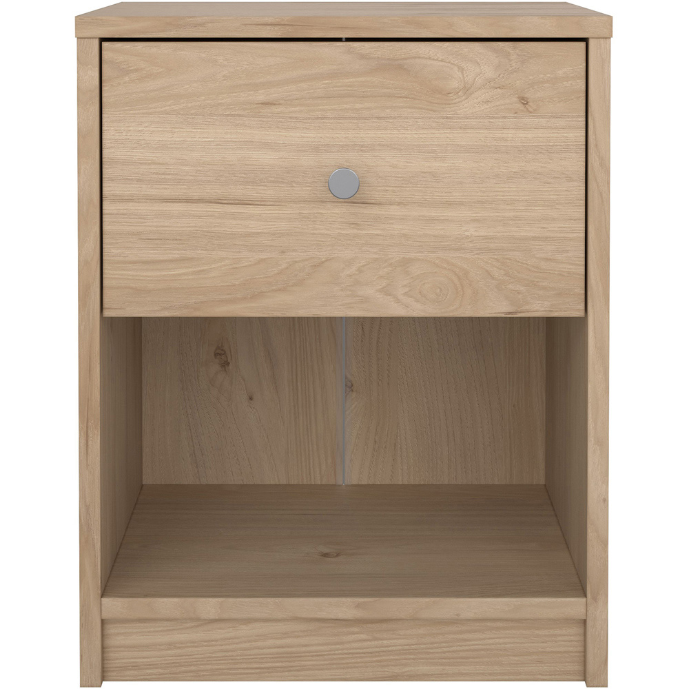 Furniture To Go May Single Drawer Jackson Hickory Oak Bedside Table Image 3