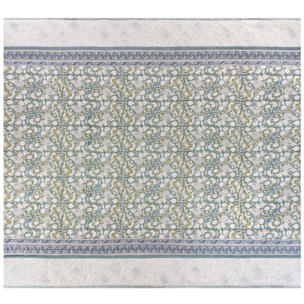 Wylder Anabelle Blue Nature Cotton Reversible Bedspread 240 x 260cm Image 4