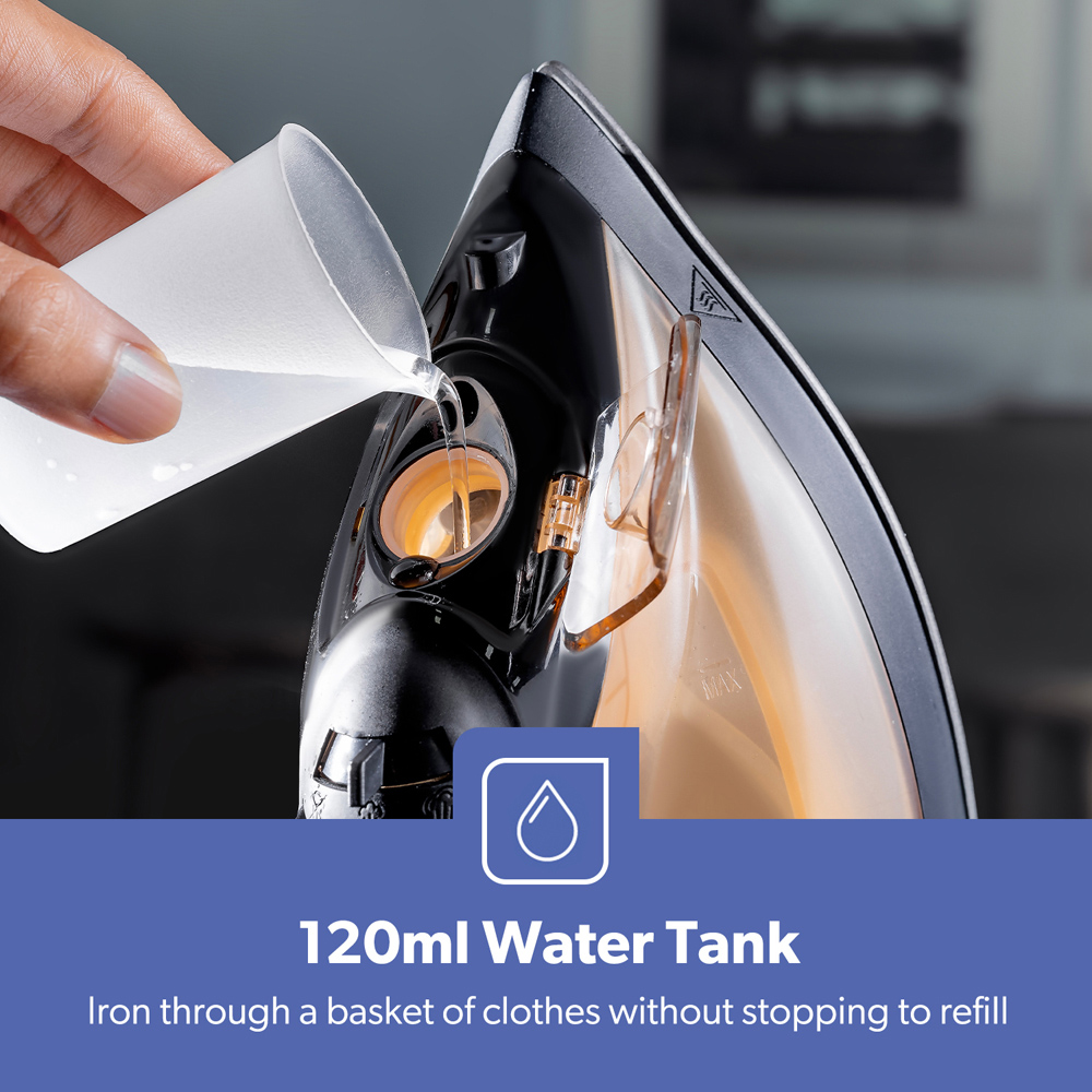 Geepas GSI7783UK-GD Dry and Wet Steam Iron 1800W Image 6