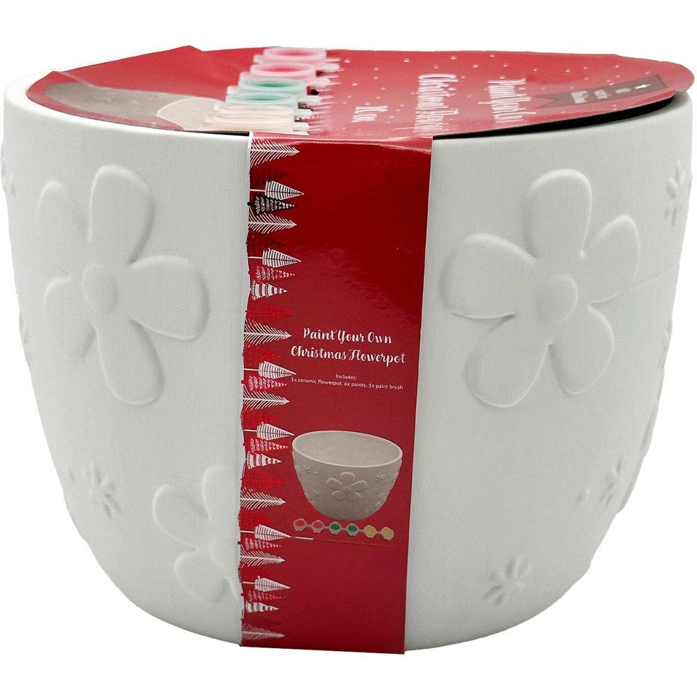 Paint Your Own Christmas Flowerpot Kit Image 2