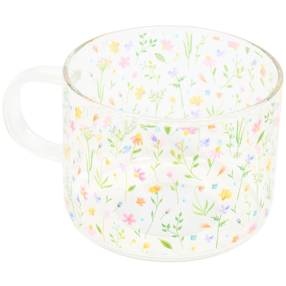 Wildflower Glass Mug Image 1