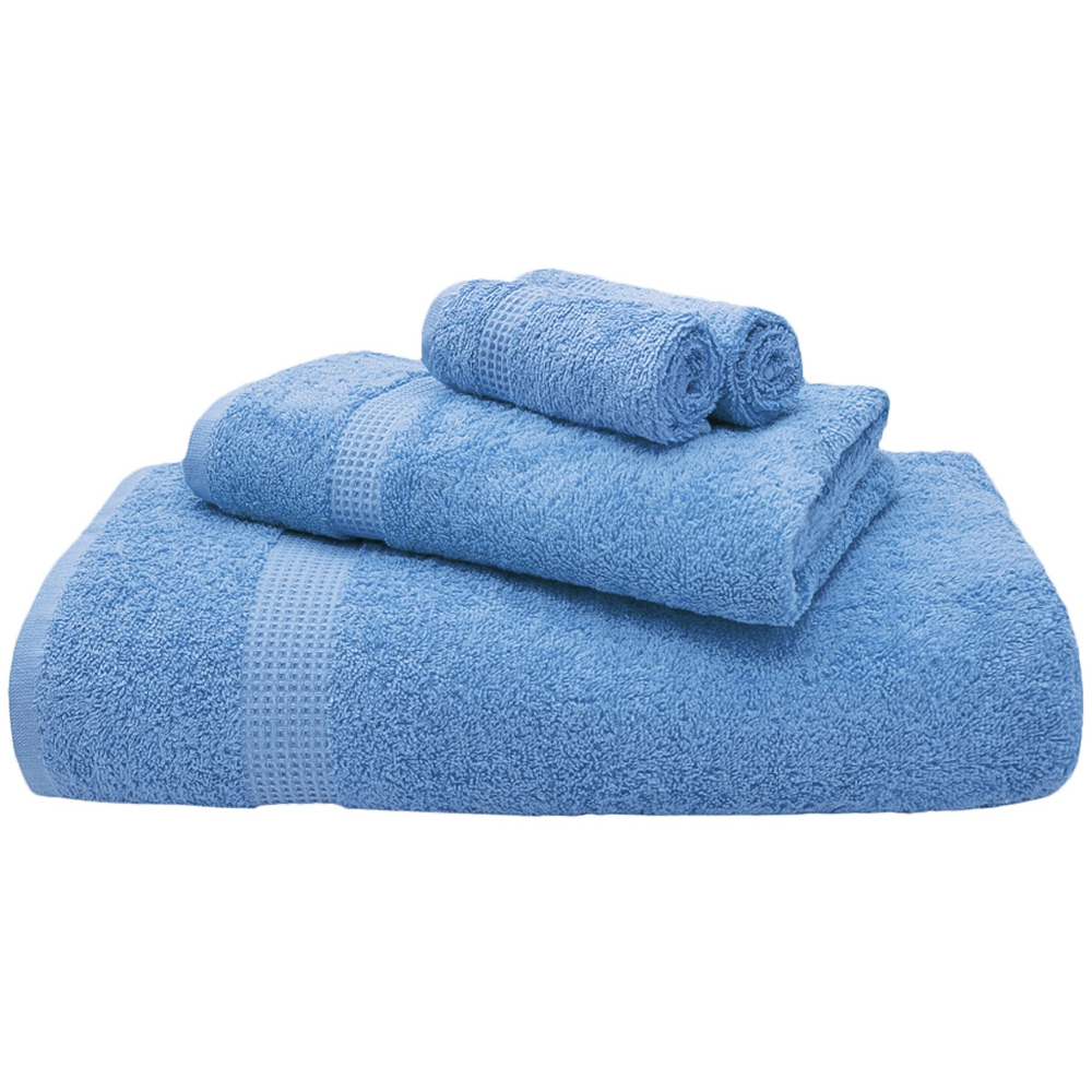 Mayfair Egyptian Cotton Blue Hand Towel Set of 2 Image 1
