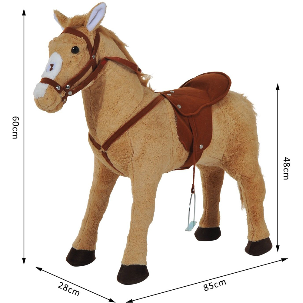 Tommy Toys Standing Horse Pony Toddler Ride On Beige Image 3