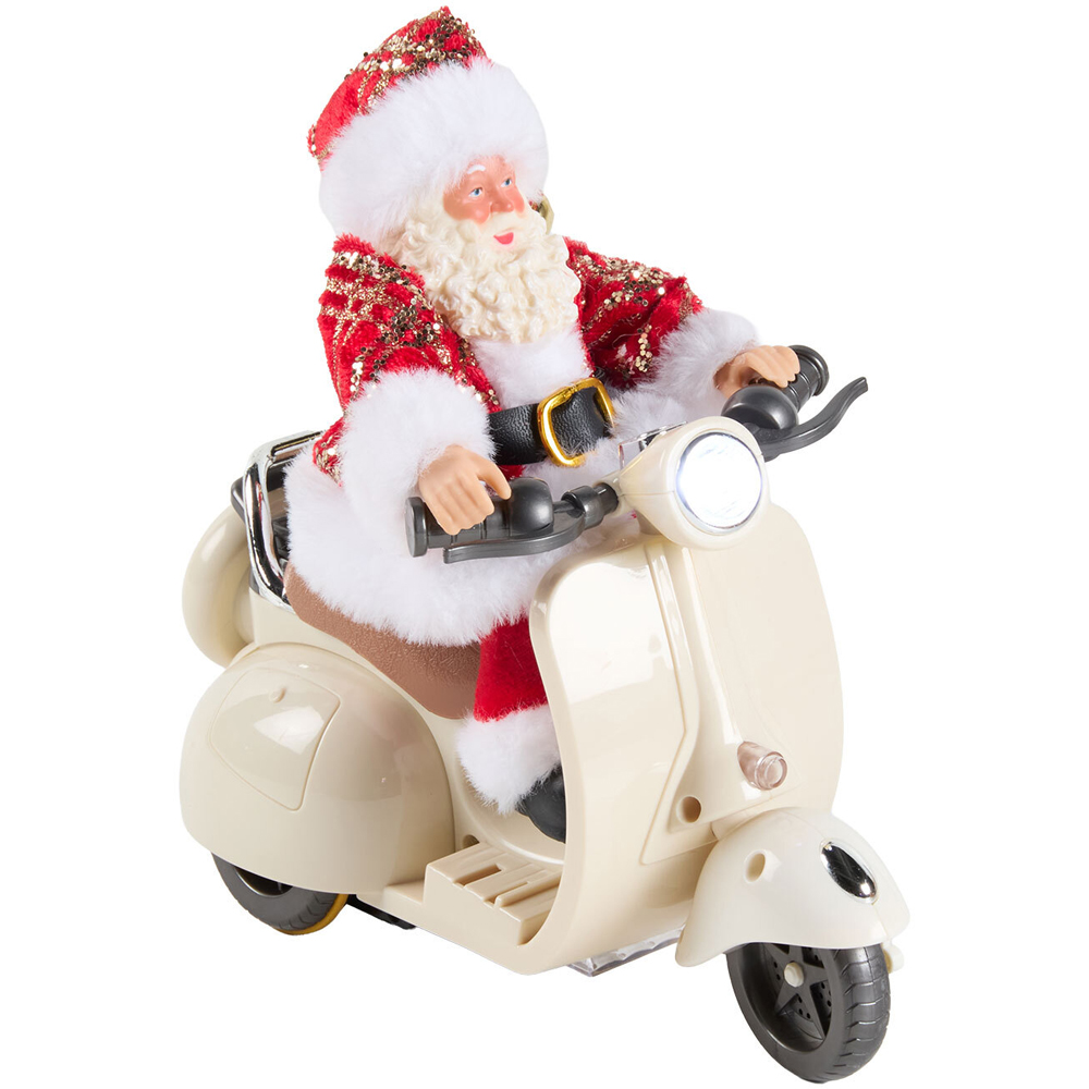 Animated Santa Riding Motorbike Decoration Image 1