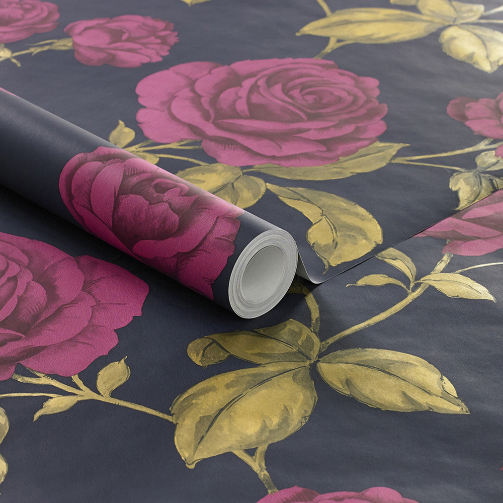 Superfresco Easy Nwg Countess Navy Wallpaper Image 2