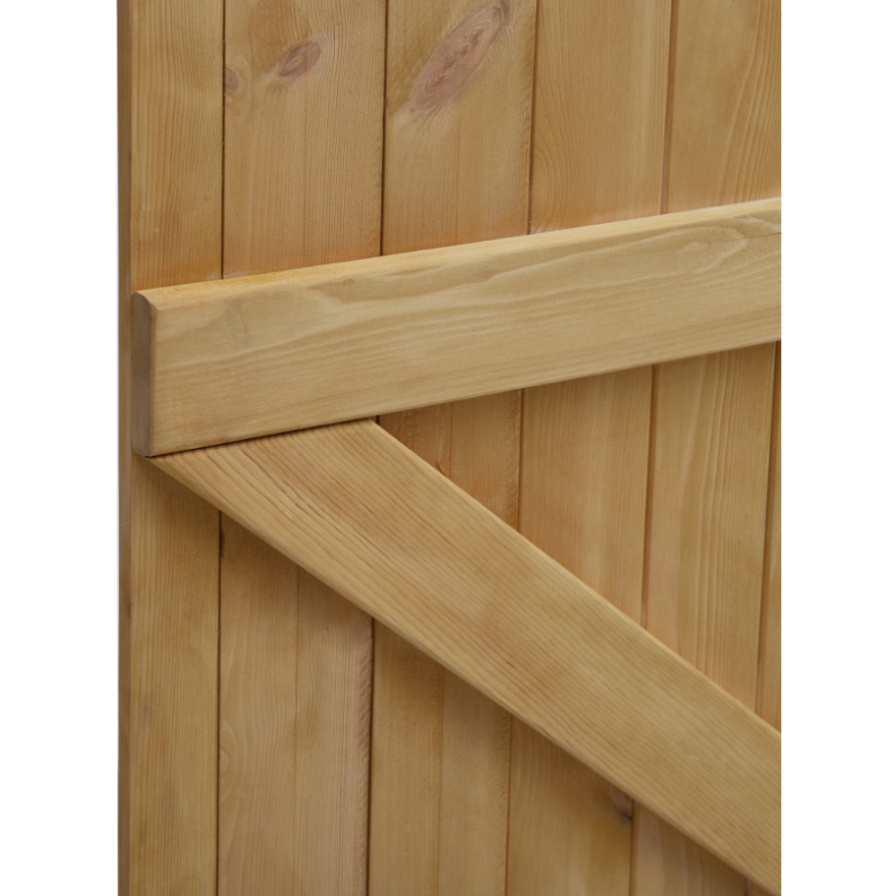 Living and Home Pine Wood Garden Gate with Latch 183cm Image 4