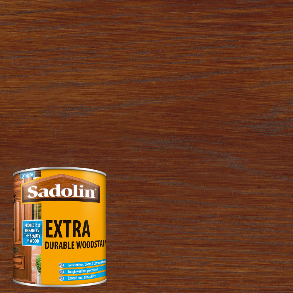 Sadolin Extra Teak Exterior Woodstain 1L Image 4