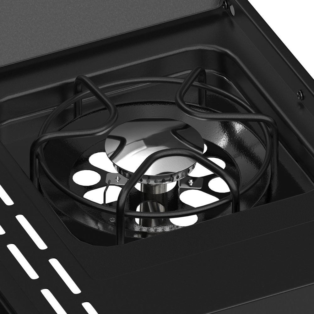 Ottimo 310 3 Burner Matt Grey and Black Gas BBQ with Side Burner Image 5