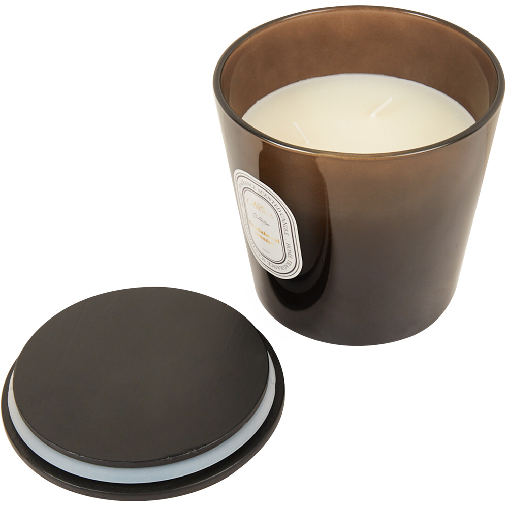 Modern 3 Wick Scented Candle Sandalwood and Jasmine Image 3