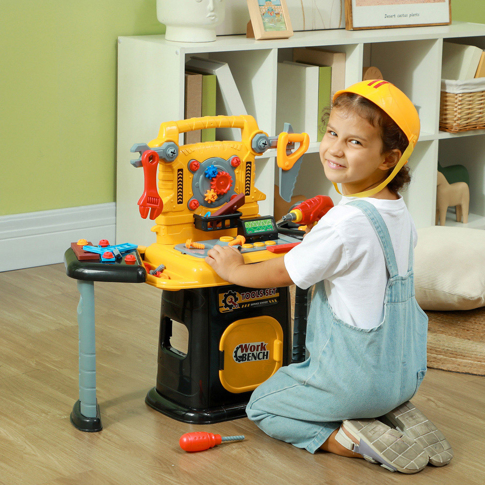 Tommy Toys 102 Pieces Play Tools Toy with Electric Drill Play Set Image 2