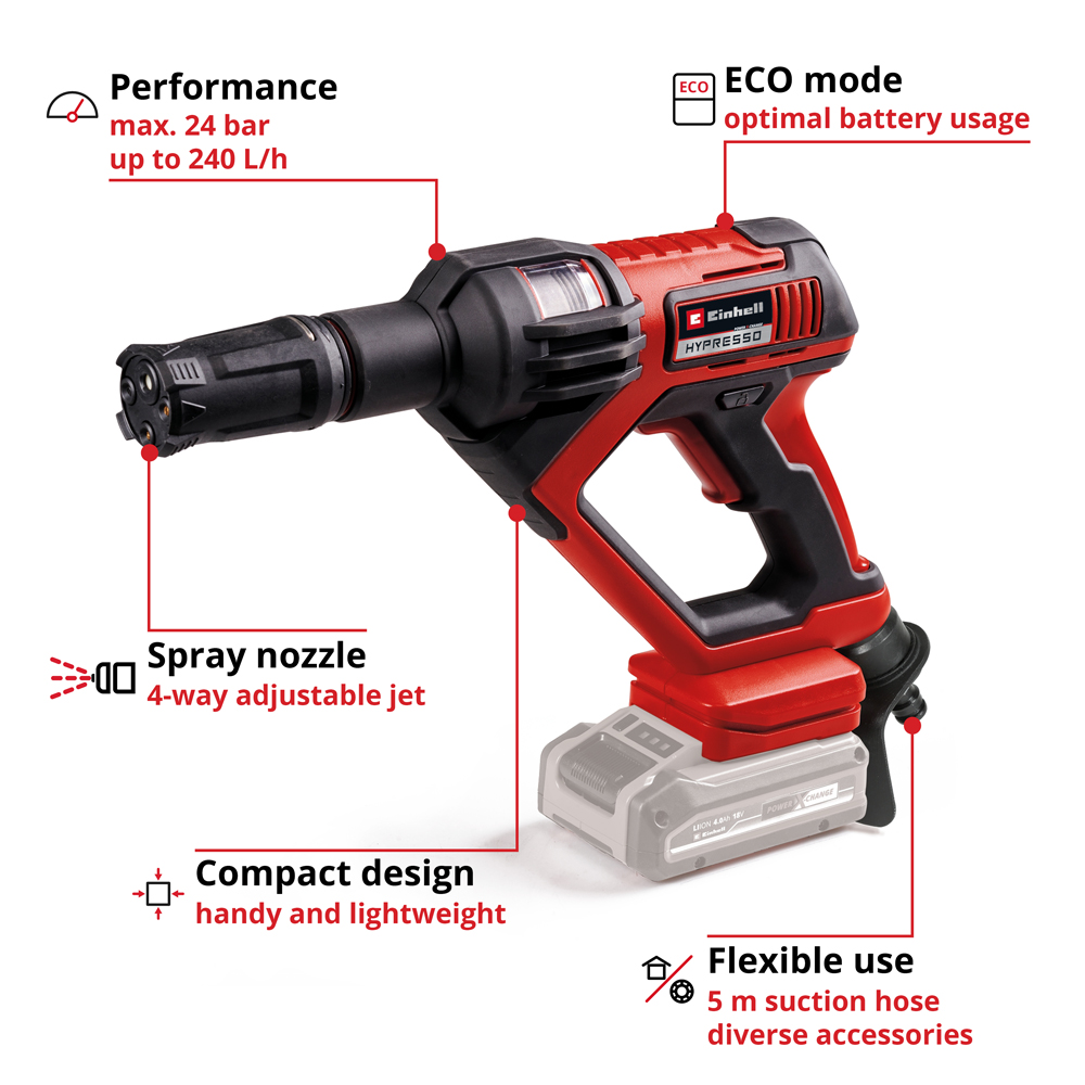 Einhell PXC Cordless Pressure Washer Image 8