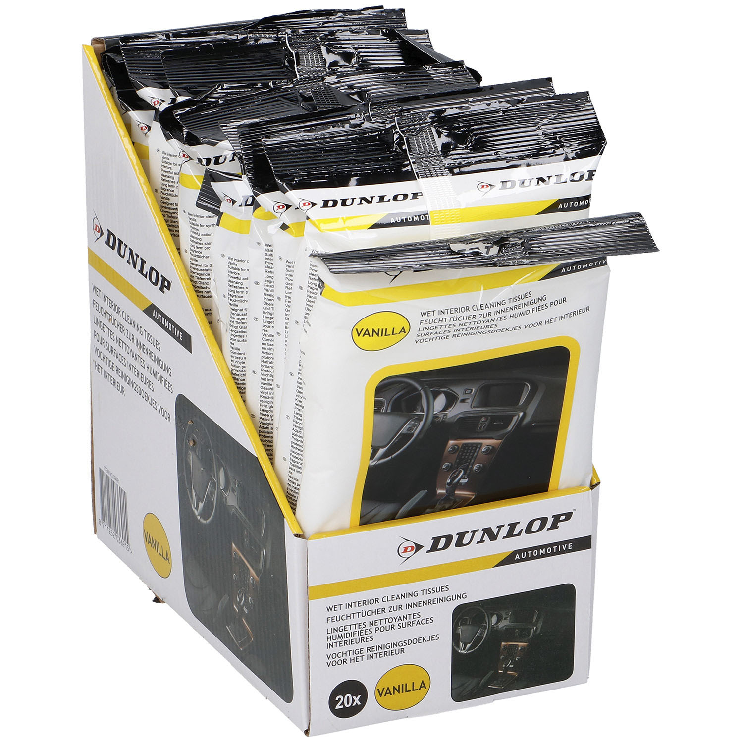 Dunlop Interior Wet Wipes 20 Pack Image