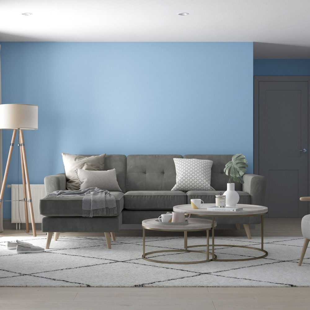 Dulux Trade Blue Babe Walls and Ceilings Diamond Matt Paint 2.5L Image 4