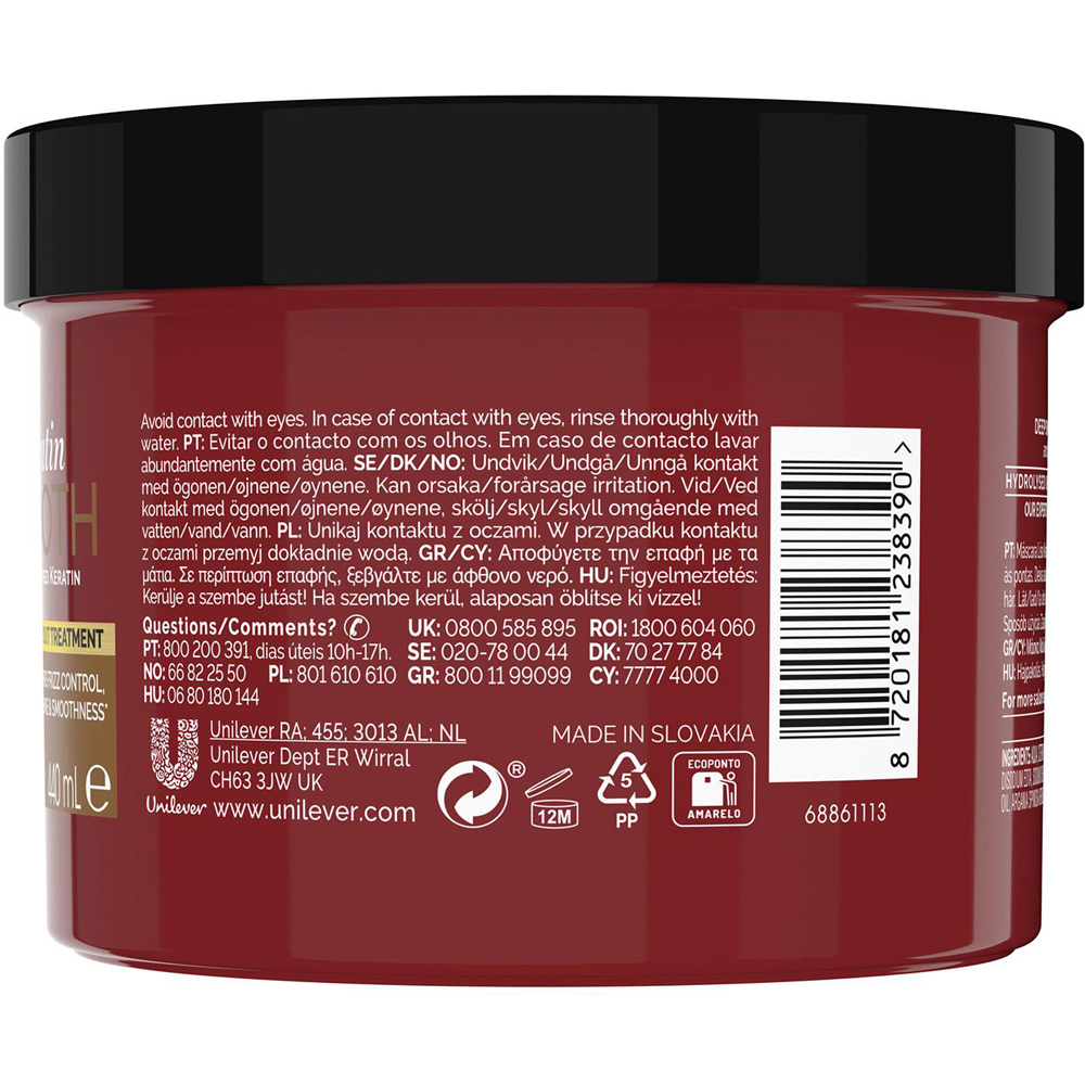 TRESemme Keratin Smooth Hydrolysed Keratin Deep Smoothing Mask 440ml 4 Pack Image 4