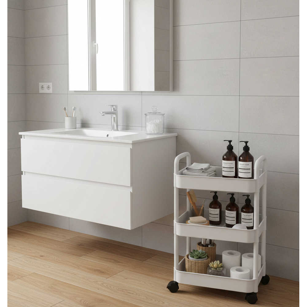 Avilo 3-Tier Multipurpose Rolling Trolley Image 4