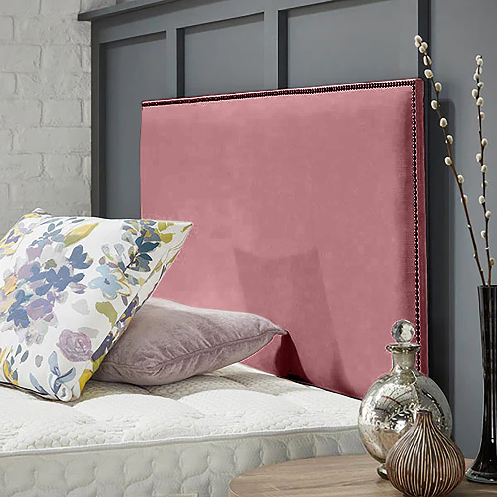 Eleganza Home Riely Double Pink Naples Strutted Headboard Image 2