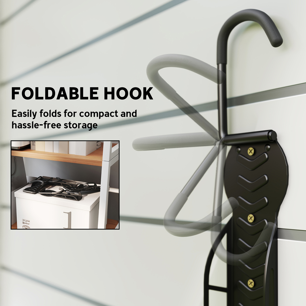 SPORTNOW Heavy Duty Wall Mounted Bike Rack with 4 Pack Image 8
