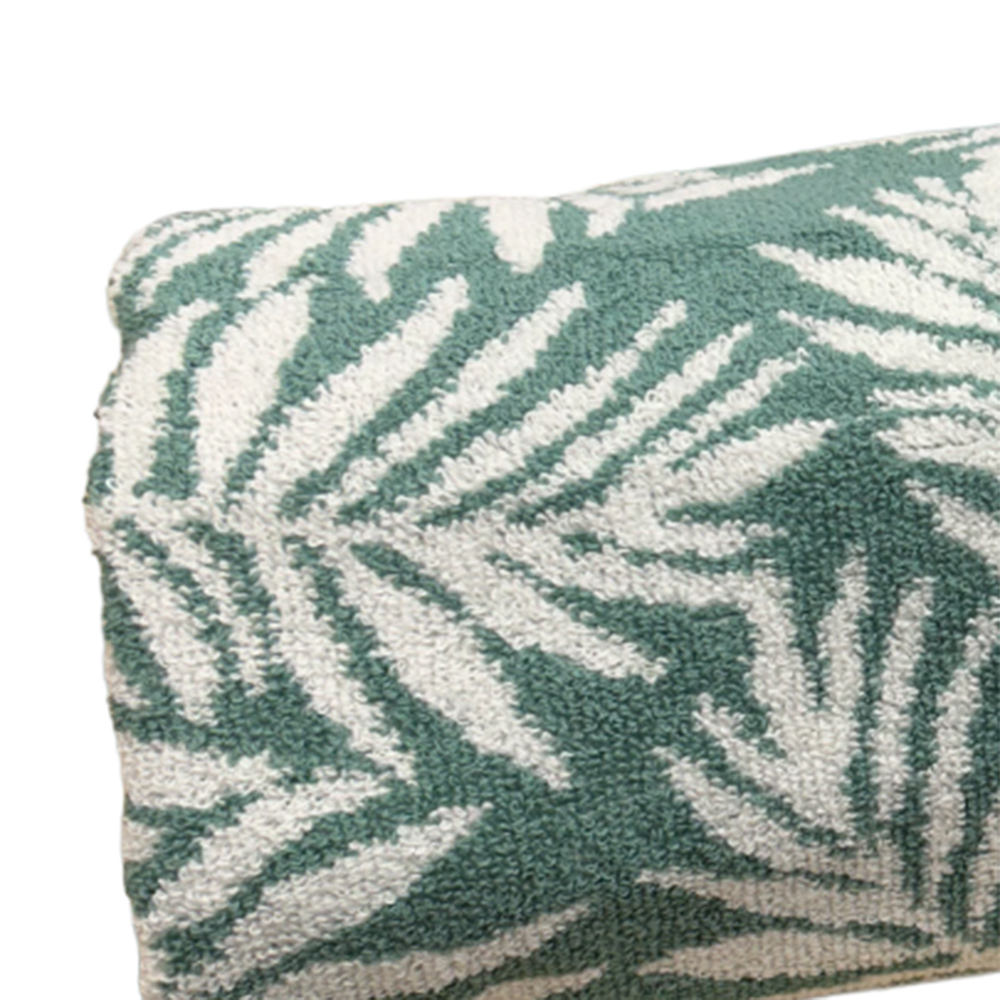 Bellissimo Botanical Turkish Cotton Green Bath Sheet Image 2