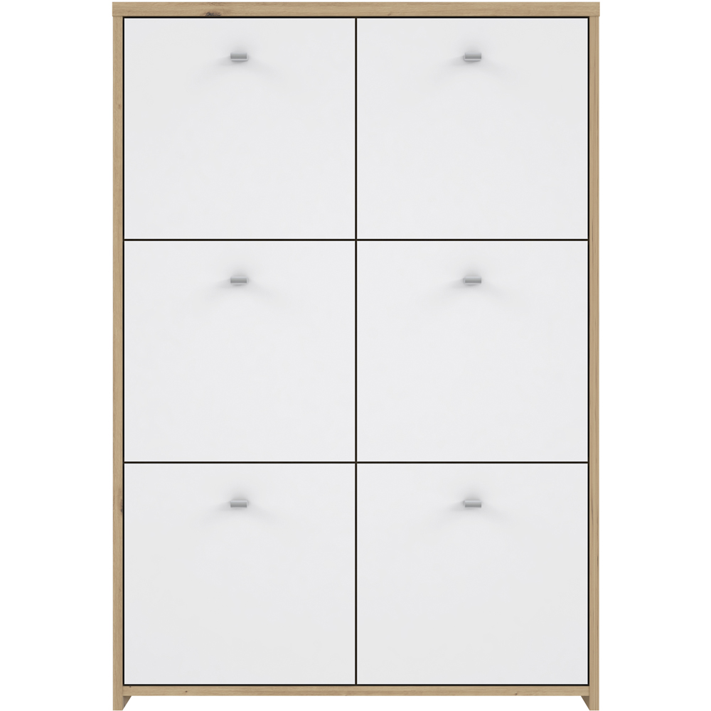 Florence Best 6 Doors Artisan White Oak Storage Chest Image 3