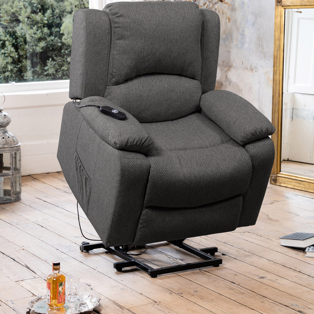 Artemis Home Marldon Dark Grey Massage and Heat Electric Recliner Chair Image 5
