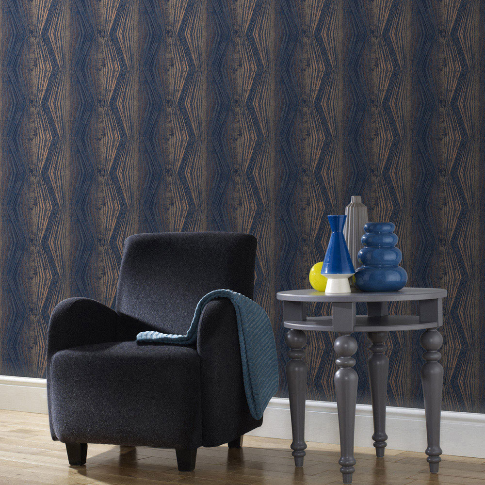 Boutique Nwg Vermeil Stripe Blue Wallpaper Image 3