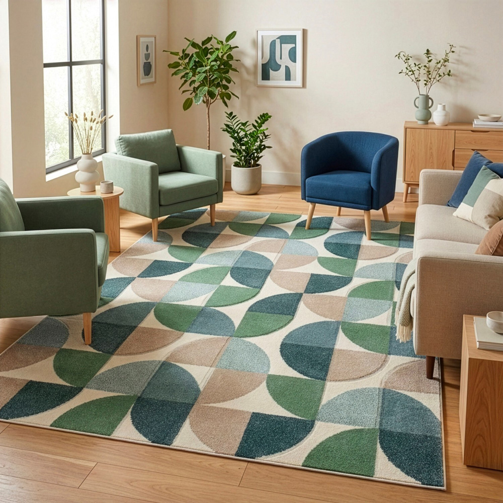 Curve Geo Rug Image 2