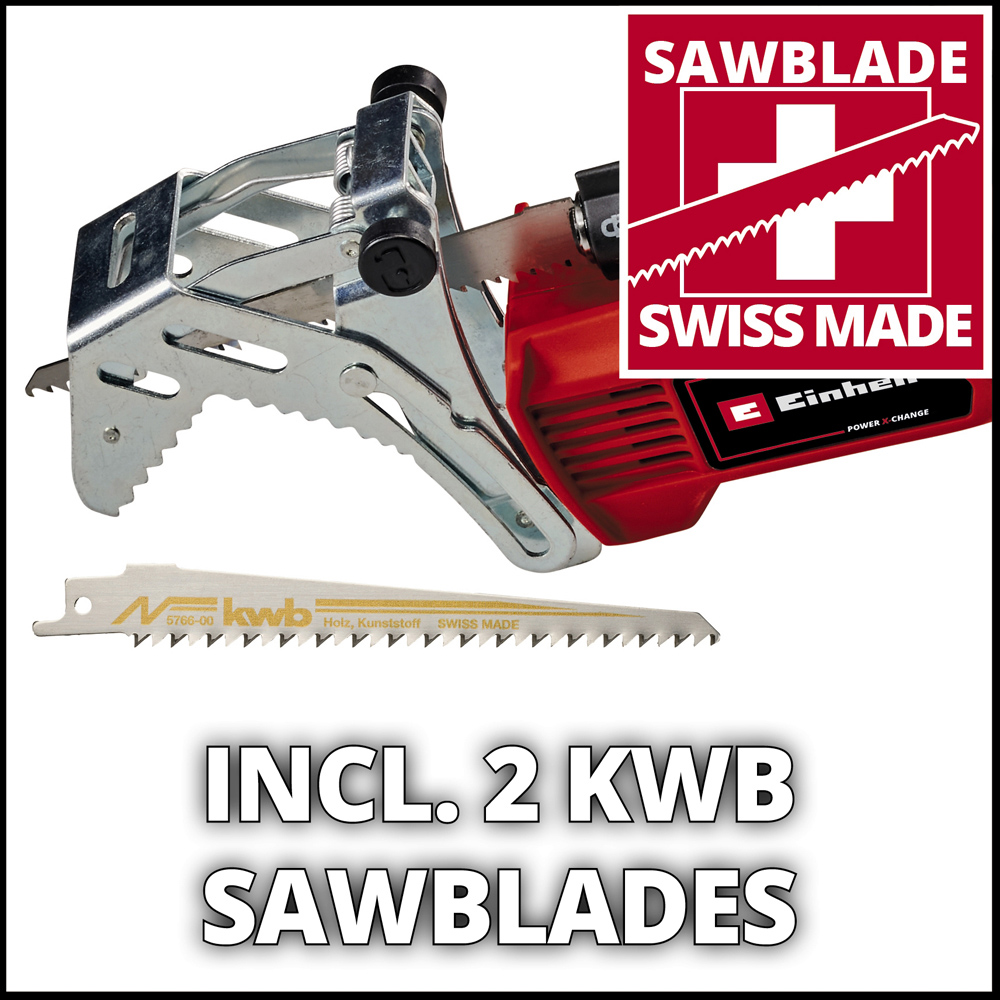 Einhell Power X-Change GE-GS 18/150 Li-Solo Cordless Pruning Saw Image 3