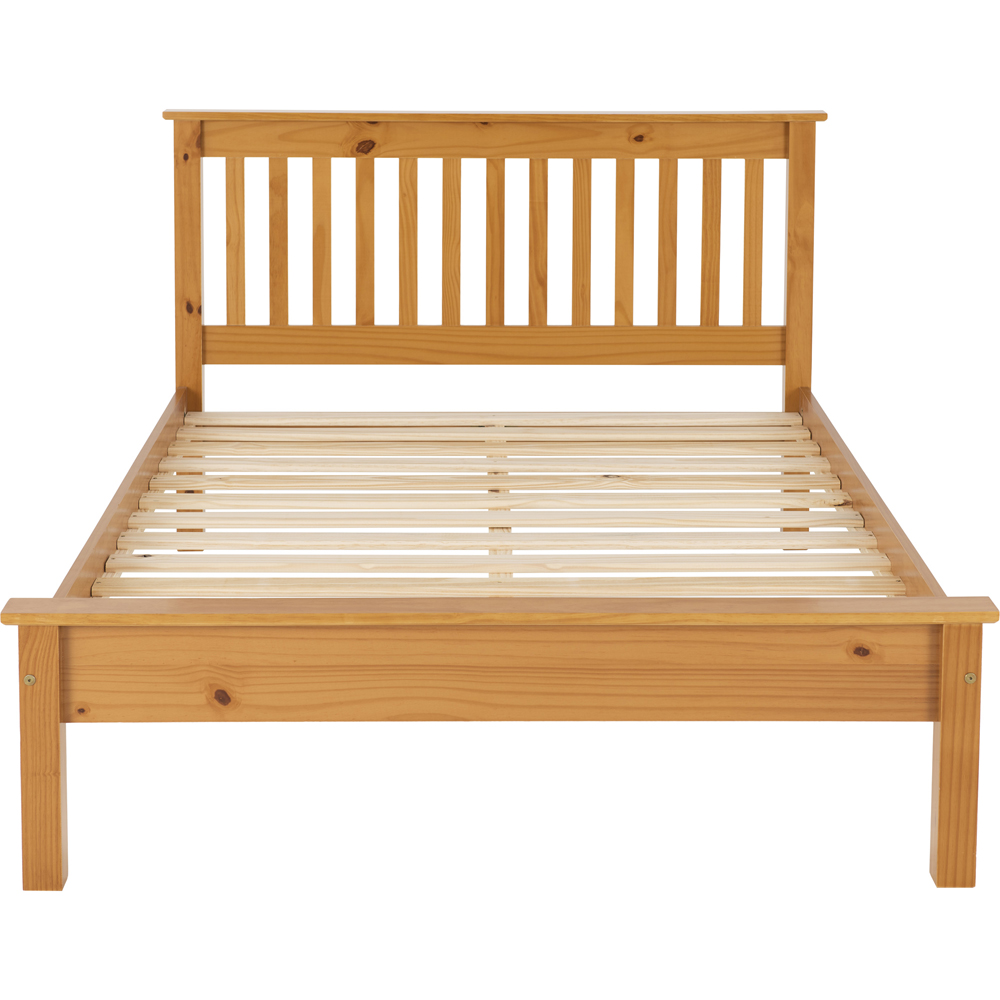 Seconique Monaco Double Antique Pine Low End Bed Image 6