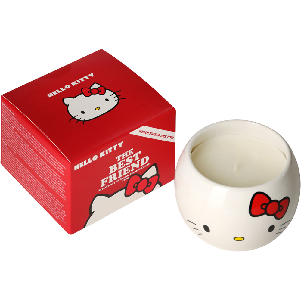 Hello Kitty The Best Friend Strawberry and Cream Scented Candle Image 4