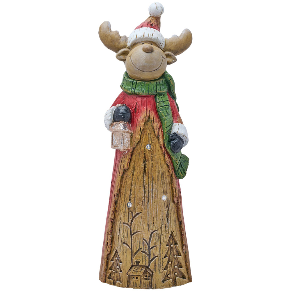 The Seasonal Gift Co. LED Reindeer Wood Effect Christmas Decoration Image 5