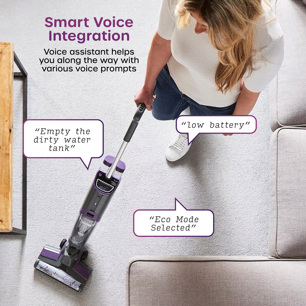 Swan Dirtmaster Crossover SC51010N Purple All‑in‑One Hard Floor Cleaner with Cordless Vacuum and Mop Image 4