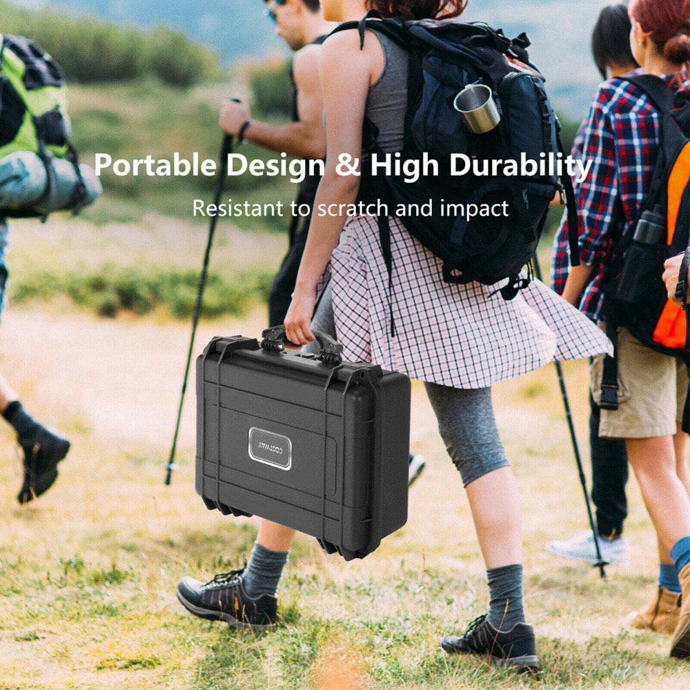 Costway Portable Waterproof Hard Case with Customizable Foam Insert 56 x 44cm Image 5