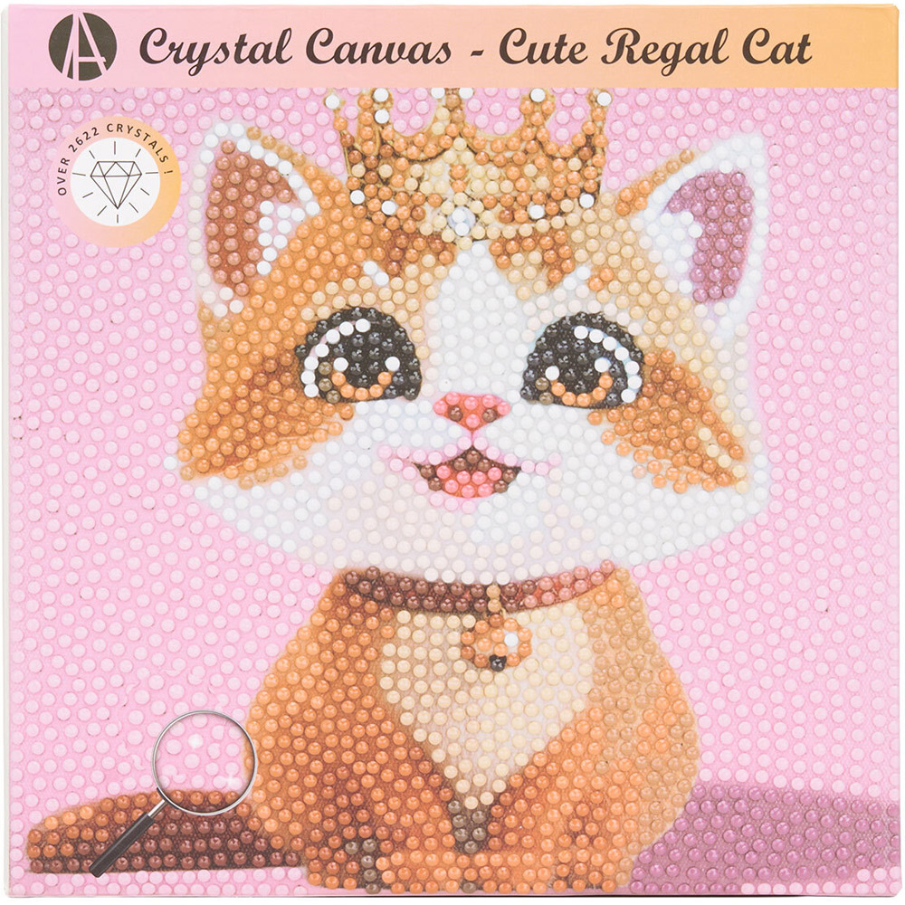 Cute Regal Cat Crystal Canvas Image 2