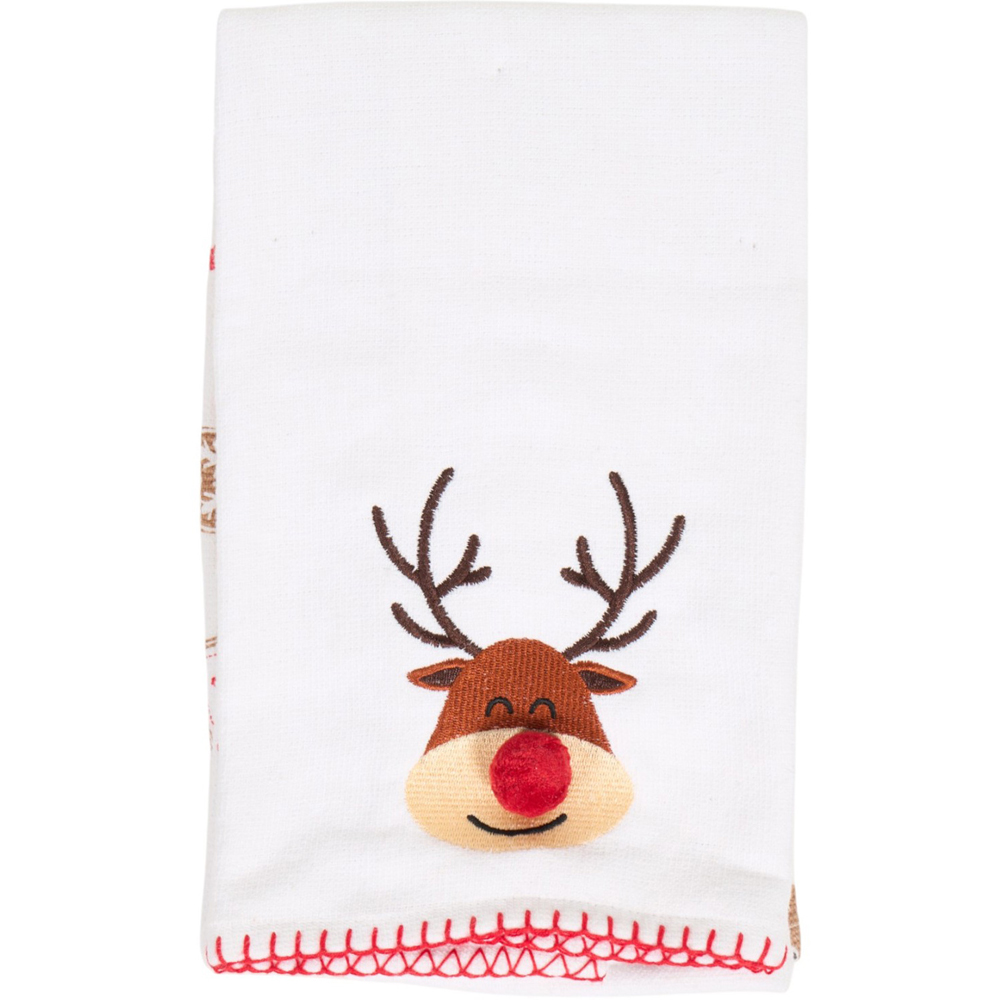 Pack of 2 Reindeer or Gingerbread Tea Towels Image 7