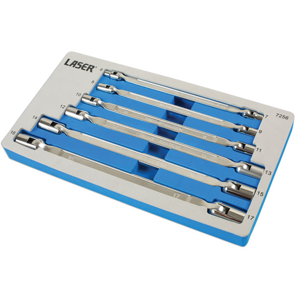 Laser 7256 6 Piece Flexible Socket Spanner Set Image 4