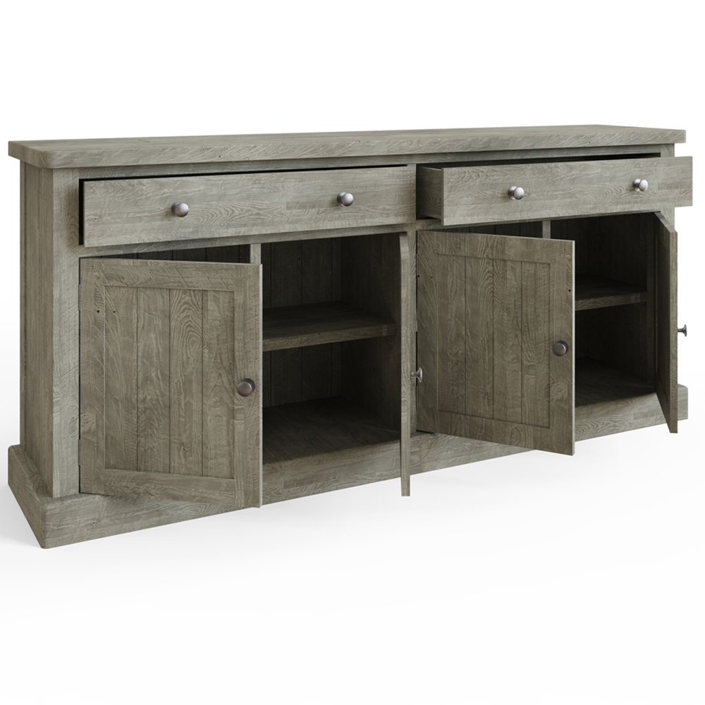 FWStyle Bowood 4 Door Reclaimed Pine Sideboard Image 3