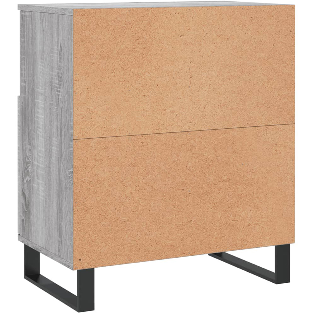 vidaXL 2 Door 2 Shelf Grey Sonoma Wooden Sideboard Image 4