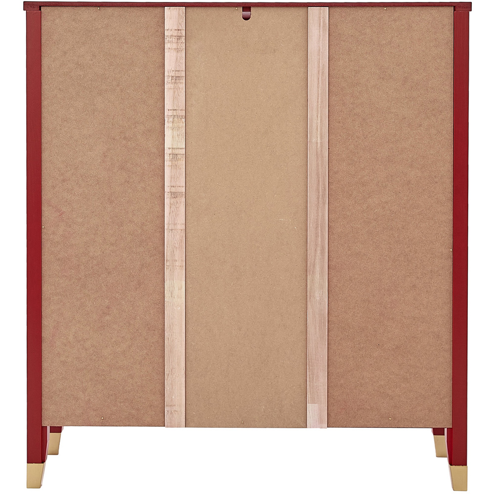 Palazzi 3 Shelves Red Bookcase Image 5